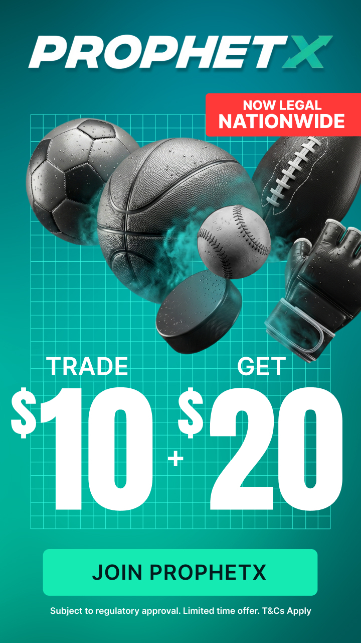 Current ProphetX mobile new user offer