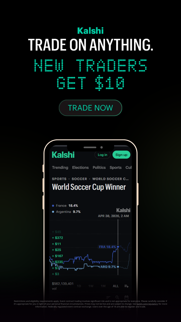 Kalshi new trader mobile promotion