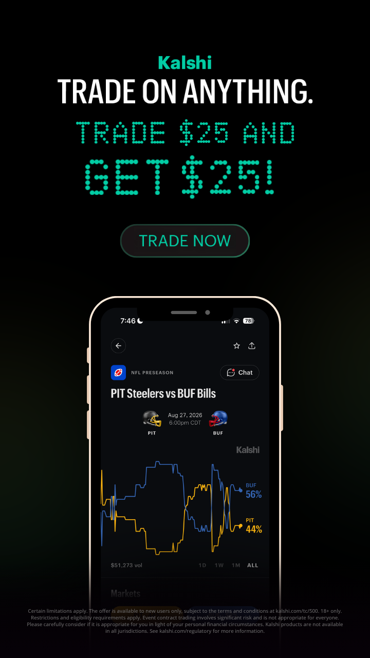 Kalshi Trade  On Anything and Get  promotional offer